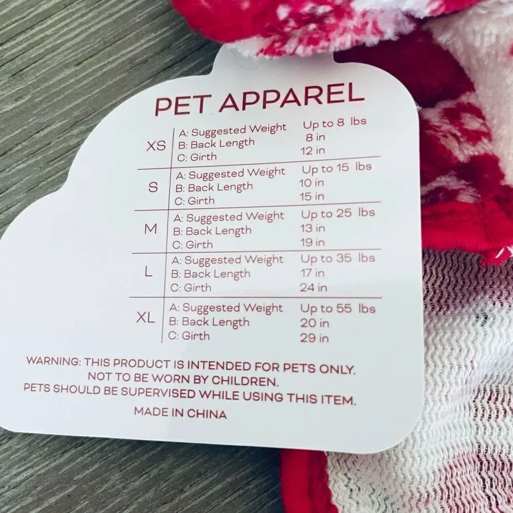 Christmas Dog Pajamas Fair Isle Reindeer S